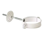 Docke STAL PREMIUM Хомут трубы (короткий саморез) D90 (Пломбир 9010)