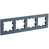 Рамка IEK Brite РУ-4-2-Бр четырехместная маренго (BR-M42-G-31-K35) Рамка IEK Brite РУ-4-2-Бр четырехместная маренго (BR-M42-G-31-K35)