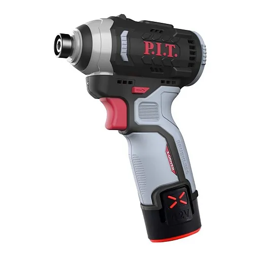 Винтоверт ударный аккумуляторный бесщеточный P.I.T. PSD12K-120A/2 12 В 2 Ач Li-Ion 2 АКБ и ЗУ Винтоверт ударный аккумуляторный бесщеточный P.I.T. PSD12K-120A/2 12 В 2 Ач Li-Ion 2 АКБ и ЗУ