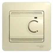 Терморегулятор электронный для теплого пола Systeme Electric Glossa бежевый