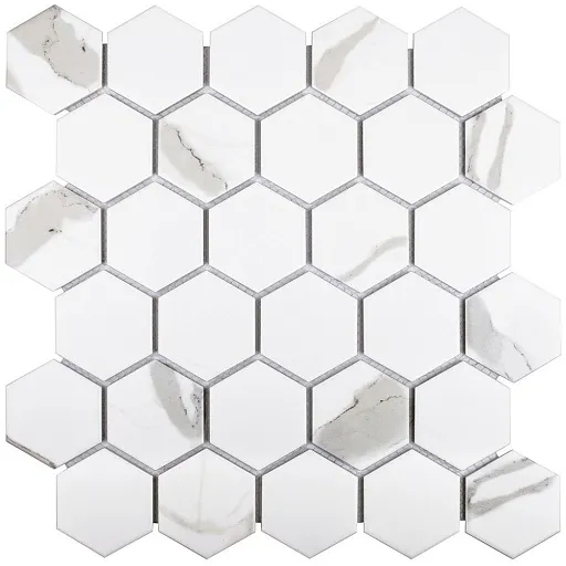 Мозаика Starmosaic Hexagon серая керамическая 278х265х6 мм матовая Мозаика Starmosaic Hexagon серая керамическая 278х265х6 мм матовая