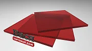 Монолитный поликарбонат BORREX 6 мм красный