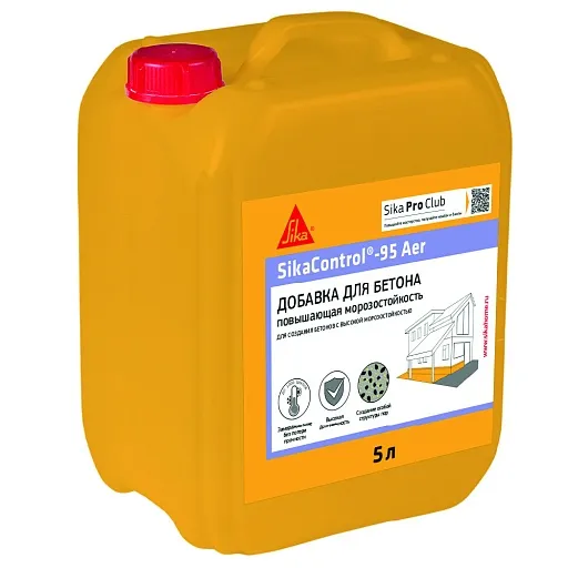 Добавка для создания бетонов с высокой морозостойкостью Sika SikaControl -95 Aer 5 л Добавка для создания бетонов с высокой морозостойкостью Sika SikaControl -95 Aer 5 л