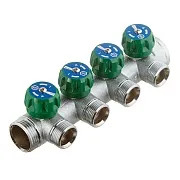 Коллектор Stout 1 ВР(г) х 4 выхода 3/4(ЕК) х 1 НР(ш) регулирующий (SMB-6850-013404) Коллектор Stout 1 ВР(г) х 4 выхода 3/4(ЕК) х 1 НР(ш) регулирующий (SMB-6850-013404)