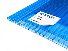 Сотовый поликарбонат BEROLUX 6 мм синий Сотовый поликарбонат BEROLUX 6 мм синий