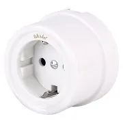 Розетка Werkel накладная белая (a051312)