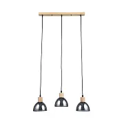 Светильник подвесной Arte Lamp Lancaster E27 60 Вт 7 кв.м черный/серый IP20 (A5869SP-3BK)