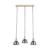 Светильник подвесной Arte Lamp Lancaster E27 60 Вт 7 кв.м черный/серый IP20 (A5869SP-3BK)