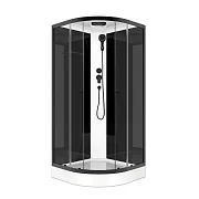 Душевая кабина Domani-Spa Delight Slim 90х90х218 см стекло прозрачное 4 мм с низким поддоном полукруг Душевая кабина Domani-Spa Delight Slim 90х90х218 см стекло прозрачное 4 мм с низким поддоном полукруг