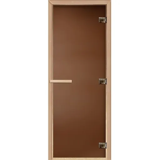 Дверь для бани и сауны стеклянная бронза матовая DoorWood Теплая ночь 690х1890 мм (DW01125) Дверь для бани и сауны стеклянная бронза матовая DoorWood Теплая ночь 690х1890 мм (DW01125)