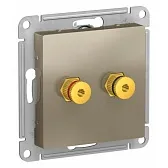 Розетка аудио Systeme Electric AtlasDesign встраиваемая шампань (ATN000587) Розетка аудио Systeme Electric AtlasDesign встраиваемая шампань (ATN000587)