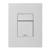Клавиша смыва для инсталляций Abber пневматическая белая матовая (AC0123MW)