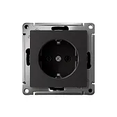 Розетка Systeme Electric AtlasDesign встраиваемая карбон с заземлением (ATN001043S) Розетка Systeme Electric AtlasDesign встраиваемая карбон с заземлением (ATN001043S)