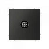 Розетка телевизионная Systeme Electric ArtGallery встраиваемая базальт 1DB (SE GAL001491)