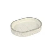 Мыльница для ванной Fora Delight настольная полирезин бежевая (FOR-DLT036)
