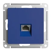 Розетка компьютерная Systeme Electric AtlasDesign встраиваемая аквамарин RJ45 (ATN001183)