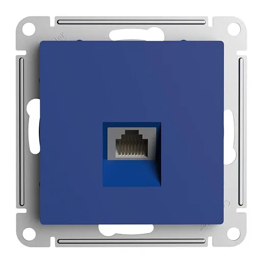 Розетка компьютерная Systeme Electric AtlasDesign встраиваемая аквамарин RJ45 (ATN001183) Розетка компьютерная Systeme Electric AtlasDesign встраиваемая аквамарин RJ45 (ATN001183)