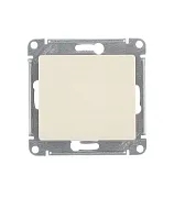 Переключатель Systeme Electric Glossa одноклавишный встраиваемый бежевый (GSL000261)