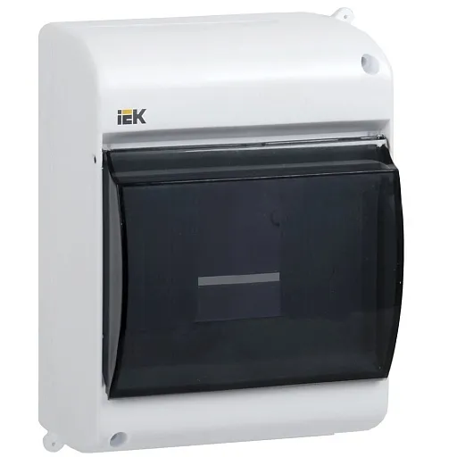 Щит распределительный навесной IEK Krepta 3 КМПн пластиковый IP30 146х96х83 мм прозрачная дверь (MKP42-N-04-30-12) Щит распределительный навесной IEK Krepta 3 КМПн пластиковый IP30 146х96х83 мм прозрачная дверь (MKP42-N-04-30-12)