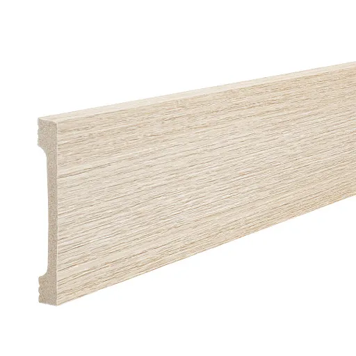 Плинтус экополимер Grace PS Wood 80х11х2000 мм ясень слоновая кость (ТП10036789)