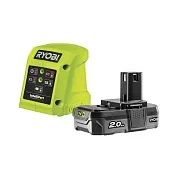 Аккумулятор Ryobi RC18115-120VSE 18 В 2Ач Li-Ion 18 В с зарядным устройством в комплекте (16304292) Аккумулятор Ryobi RC18115-120VSE 18 В 2Ач Li-Ion 18 В с зарядным устройством в комплекте (16304292)