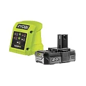 Аккумулятор Ryobi RC18115-120VSE 18 В 2Ач Li-Ion 18 В с зарядным устройством в комплекте (16304292) Аккумулятор Ryobi RC18115-120VSE 18 В 2Ач Li-Ion 18 В с зарядным устройством в комплекте (16304292)