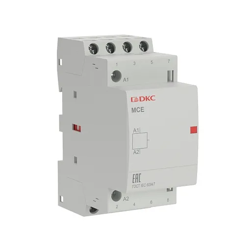 Контактор модульный DKC MCE Yon Max 240 В 25 А тип AC 4НО (MCE-25-40-A240)