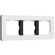 Рамка Werkel Split трехместная белая/черная soft-touch (a067990) Рамка Werkel Split трехместная белая/черная soft-touch (a067990)