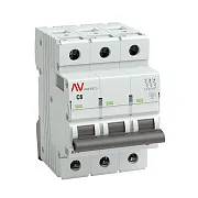 Автоматический выключатель модульный EKF Averes AV-6 3Р 6А тип C 10 кА 400 В (mcb6-3-06C-av)