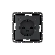 Умная розетка Systeme Electric AtlasDesign Smart (ATN001045Z) скрытая установка карбон с заземлением