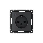 Умная розетка Systeme Electric AtlasDesign Smart (ATN001045Z) скрытая установка карбон с заземлением Умная розетка Systeme Electric AtlasDesign Smart (ATN001045Z) скрытая установка карбон с заземлением
