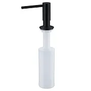 Дозатор для мыла WasserKraft встраиваемый пластик черный (K-1699)
