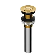 Донный клапан WasserKraft клик-клак 1 1/2 золото (A252)