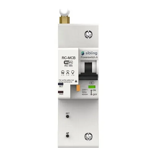 Умный автоматический выключатель Sibling Smart Home Powerswitch-A25 1P 3 кА на DIN-рейку