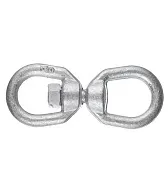 Вертлюг петля-петля d10 мм оцинкованный