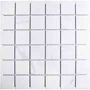 Мозаика Starmosaic Carrara Matt белая керамическая 306х306х6 мм матовая Мозаика Starmosaic Carrara Matt белая керамическая 306х306х6 мм матовая