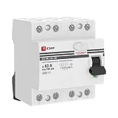 УЗО EKF PROxima ВД-100 63А 3P+N тип AC 100 мА 4,5 кА компактное (elcb-4-63-100-em-pro)