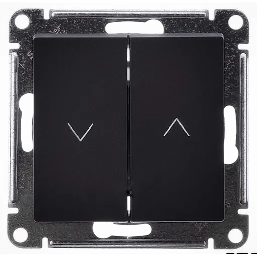 Выключатель жалюзи Systeme Electric AtlasDesign двухклавишный встраиваемый базальт (ATN001419) Выключатель жалюзи Systeme Electric AtlasDesign двухклавишный встраиваемый базальт (ATN001419)