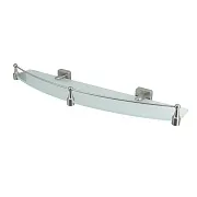 Полка для ванной WasserKraft Rhin K-8700 132х500х42 мм стекло/металл серебро (K-8744) Полка для ванной WasserKraft Rhin K-8700 132х500х42 мм стекло/металл серебро (K-8744)
