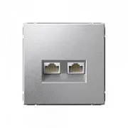 Розетка компьютерная Systeme Electric ArtGallery встраиваемая алюминий 2хRJ45 (GAL000388) Розетка компьютерная Systeme Electric ArtGallery встраиваемая алюминий 2хRJ45 (GAL000388)