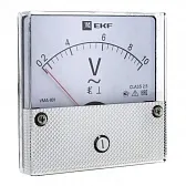 Вольтметр аналоговый EKF PROxima VMA-801 80х80 мм 500 В IP20 пластиковый белый (vma-801-500) Вольтметр аналоговый EKF PROxima VMA-801 80х80 мм 500 В IP20 пластиковый белый (vma-801-500)