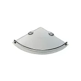 Полка для ванной Delphinium 9016С угловая 353х50х250 мм стекло/металл хром (102138) Полка для ванной Delphinium 9016С угловая 353х50х250 мм стекло/металл хром (102138)