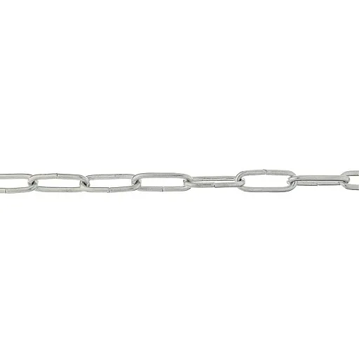 Цепь длиннозвенная оцинкованная d3 мм DIN 763 (5 м) Цепь длиннозвенная оцинкованная d3 мм DIN 763 (5 м)