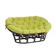 Диван садовый из ротанга TetСhair Mamasan античный черно-коричневый/олива 1690х1020х800 мм с подушкой (24257) Диван садовый из ротанга TetСhair Mamasan античный черно-коричневый/олива 1690х1020х800 мм с подушкой (24257)
