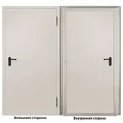 Дверь противопожарная Промет ДП-EIS-60 глухая правая серый RAL 7035 850х2050 мм
