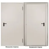 Дверь противопожарная Промет ДП-EIS-60 глухая правая серый RAL 7035 850х2050 мм