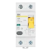 УЗО IEK Karat ВД1-63 40А 1P+N тип AC 30 мА 4,5 кА (MDV10-2-040-030) УЗО IEK Karat ВД1-63 40А 1P+N тип AC 30 мА 4,5 кА (MDV10-2-040-030)