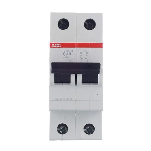 Автоматический выключатель модульный ABB SH202 2P 40А тип C 6 кА 400 В (2CDS212001R0404)