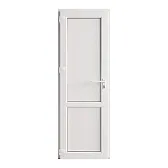 Металлопластиковая дверь VEKA 2050х600 мм алюминиевый порог белая правая глухая Металлопластиковая дверь VEKA 2050х600 мм алюминиевый порог белая правая глухая