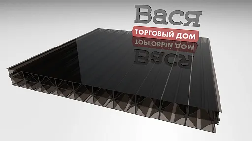 Сотовый поликарбонат BORREX 20 мм серый 6x2,1 Сотовый поликарбонат BORREX 20 мм серый